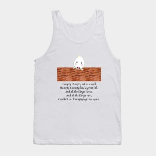 humpty dumpty nursery rhyme Tank Top